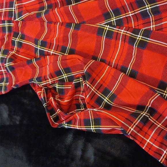 NWT 2x Tartan retro sweetheart dress with pockets red tartan. - Picture 7 of 12